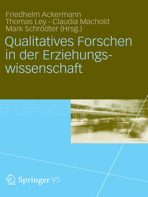 cover image of Qualitatives Forschen in der Erziehungswissenschaft